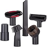 Accessori Aspirapolvere,Aspirapolvere Accessori,Include 3 Punte Diverse, Spazzola Rotonda In Crine Di Cavallo, Spazzola A T, 