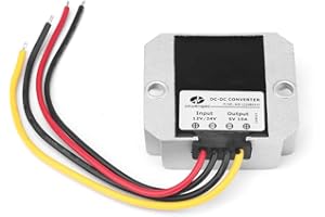 WIFEHELPER DC Wandler, DC12V / 24V Bis 5V Abwärtswandlerregler Wechselrichter 10A 50W Spannungswandler-Adapter Netzteil