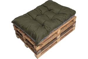 SETGARDEN Coussins de palette, Coussins de chaises, Coussins de banc, grand coussin de sol, coussin de sol pour enfants (120_x_50_cm, vert)