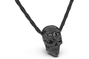 SERASAR Collier en Cuir Premium pour Hommes | Pendentif en Acier Inoxydable | Fermoir Sécurisé | Trois Couleurs | Boîte à Bijoux Inclus