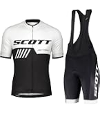 Tenue Cyclisme Homme Maillot Manches Courtes + Cuissard Gel 19D - Combinaison Vélo Performance