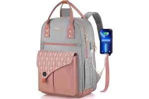 ‎YAMTION YAMTION Schulrucksack Mädchen Teenager Rucksack Frauen für Universität Studium, Rucksack Damen für 15,6 Zoll Laptop,Schulranzen Studenten Tagesrucksack für Erzieher Lehrer Reise Arbeit
