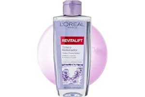 L'OREAL PARIS L'Oréal Paris Revitalif Filler Tónico Rellenador Potenciado con Ácido Hialurónico. Piel hidratada y fresca al instante. Rellena las arrugas y devuelve el volumen al rostro, 200 ml.