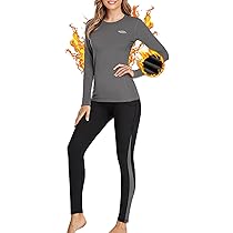 Camisetas Termicas Mujer Ropa Interior Térmica Mujer Conjunto