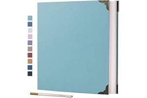 Vienrose Album Fotografico Autoadesivo 40 Pagine Copertina Rigida con Set di Album Foto Fai Da Te 3 Anelli Album di Carta per Coppie Amico Bambino Anniversario Regalo di Nozze