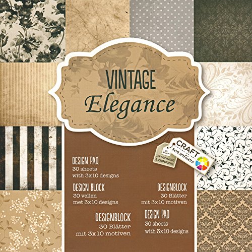 6 x Scrapbooking Papier Motivblock mit je 30 Blättern bedruckt Bastelpapier 180 Blätter 60 Designs (Set Auswahl 01) - 5