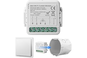 GBKDQQ Inteligentny moduł przełącznika do rolet Tuya WiFi, sterowanie Alexa aplikacja, timer silnika