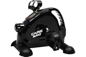 Care Fitness - Mini Pédalier - M Bike - Care - Format Ergonomique - Compact 3,5 Kg - Intensité Réglable - Pédales Antidérapantes - Sangles Incluses pour Plus de Stabilité