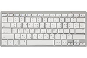 ANNADUE Teclado Inalámbrico, 78 Teclas Teclado Coreano Silencioso Ultradelgado, Teclado Inalámbrico Multilingüe Ergonómico Portátil, para Viajes De Negocios Biblioteca Cafetería