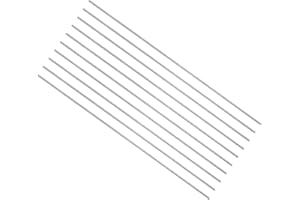 CoCud Round Steel Rod, 0.7mm Diameter 60mm Length, High Speed Steel Bar Stock Craft DIY Tool - (Applications: for Drill Lathes Boring Machine), 10-Pieces