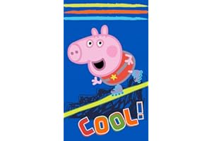 Carbotex Peppa Pig PP192061-R - Asciugamano per bambini in cotone, 30 x 50 cm