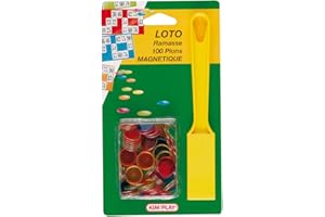 Kim'Play - Grands Classiques - Ramasse + 100 Pions Marque Loto Magnetiques
