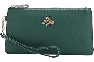 imeetu Women's Wristlet Clutch Purse Leather Cell Phone Wallet Handbag with Wrist Strap