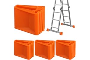 yeesport 4 Stück Gummileiterfüße, rutschfeste Schutzabdeckungen für Leiterfüße, strapazierfähige Leiterfußkissen, verschleißfeste Leiterfußkappen, Sicherheitsersatzteile für die meisten Trittleitern