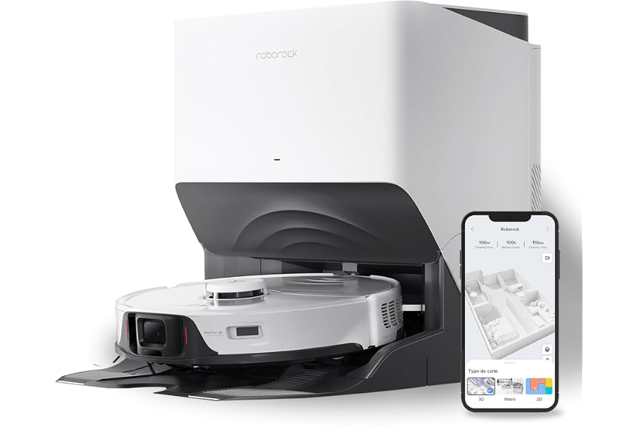 roborock S8 Pro Ultra Saugroboter mit Wischfunktion Absaugstation, All-in-One-Dock, 3D-Hindernisumge