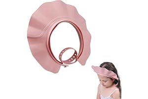 ROSEYAN Duschhaube Kinder Baby Duschhaube Duschhaube Baby Haarwaschhilfe Verstellbare Kinder Shampoo Kappe Haare Waschen Kinderschutz Schild Shampoo Schutz Baby-Visier für Kleinkinder Augen und Ohren (Rosa)
