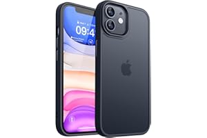 CANSHN Funda Mate para iPhone 11 [Bordes Cuadrados] Translúcido Duro Trasero a Prueba de Golpes Carcasa Protectora de Teléfono para iPhone 11 6.1 Pulgadas - Negro