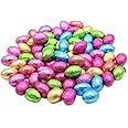 Easter Eggs For Egg Hunt with Thank you sticker - Bulk Mini Foiled Chocolate Easter Eggs 1kg - 200 Mini Eggs - Kids Adults Easter Egg Hunt - Perfect For Schools & Parties