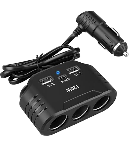 Adaptateur Allume-Cigare Secteur - 240V Vers 12V, Port USB, Pour Voiture Et Maison