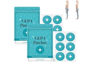 WUJIALINGMM Ledisa GLP1 Patches, Ledisa GLP1 Support Patch for Men and Women, Natural Ingredients Cosmetic Patch (30PCS*2)