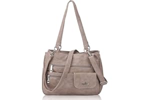 Angel Kiss Sac à main pour femme Cuir Grand Capacité Sac à bandoulière en cuir PU Poignée supérieure Cartable Sac fourre-tout de bureau Shopping Voyage Elégant Sac d'épaule - abricot