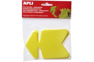 APLI P.10 FLECHES FLUO PP EFF. 8x12CM JAUNE
