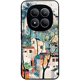 CONSTRAIN - Xiaomi Redmi Note 14 Pro 4G ile uyumlu Kılıf Boyalı Tablo Desenli Fiyonk Ve Leopar Tasarımlı 3D Ayna G&ouml;r&uuml;n&uuml;ml&uuml; Ko