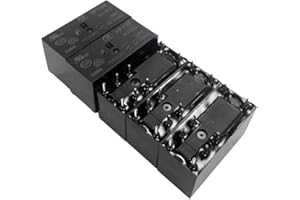 Shiwaki 5x Relé De Potencia 12V 16A Automático Montaje En Carril DIN Normalmente Abierto