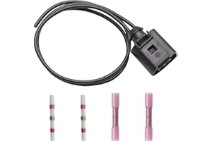 COZERI Kit de réparation de connecteur à 2 broches - Faisceau de câbles - 1J0973802 - Pour VW Skoda Seat A4 A6 A8 Golf ABS ESP - Pièces de rechange pour véhicule électronique