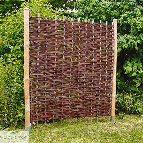 Weidenzaun Sichtschutz KLASSIK (180 x 180 cm) - 2