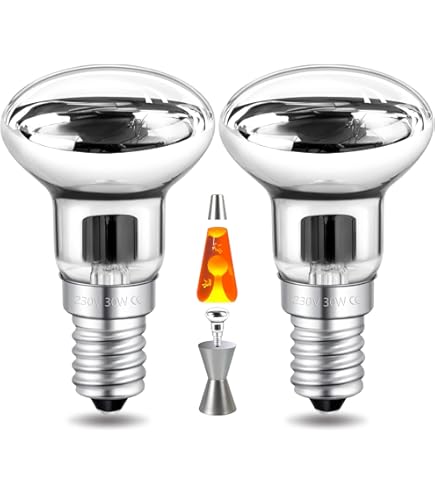 Lampadine Lava Sostitutive E14 R39 30W | 10 Pezzi Faretti A Vite Trasparenti Per Lampade Lava - Foto 8