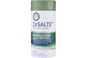 DR SALTS DrSALTS+ Muscle Therapy Epsom Salts - Invigorating Epsom Bath Salts for Muscle Recovery with Eucalyptus, Ginger and Rosemary Essential Oils, 750 g