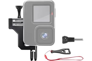 Higatful Aluminum Vertical Mount for Gopro, 90 Degree Direction Adapter Elbow Mount Compatible with GoPro Hero 13 12 11 10 9 Black Action Cameras