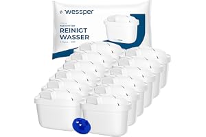 Wessper 12-pack Vattenfilterpatroner Kompatibla med Brita Maxtra+, Maxtra Pro, Marella, Style och Elemaris – Ersättningsfilte