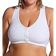 Valmont Zip-Front Sports Bra #1611A,White,44F/G