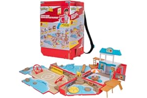 Pokémon PKW3424 - przenośny zestaw do zabawy - arena plażowa, oficjalny, składany świat zabawy z Pikachu, od 4 lat