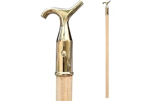 GENERIC Window Pole Hook Opener for Sash, Compatible with VELUX® Windows, Sash Attic Loft Blinds Skylight, Fanlight (Polished Brass)