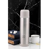 Cooker 750ml &Ccedil;ift Kat Paslanmaz &Ccedil;elik Termos, Sızdırmaz, &Ccedil;ift Kapak Sistemi, Gri