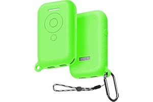 DLseego Protecteur Cover pour XREAL Beam,Coque en Silicone Protection Complète Coque Anti-Rayures Absorption des Chocs Housse Cover pour XREAL Air avec Porte-Clés et Dragonne -Vert Lumineux