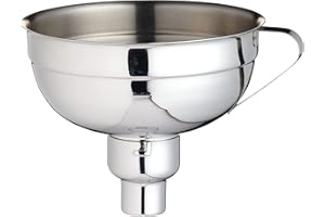 Home Made Kitchen Craft Entonnoir réglable en acier inoxydable