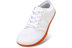 QIMAOO Barefoot Shoes Mens Trail Running Shoes Wide Toe Box Shoes Men Minimalist Shoes Lightweight Breathable Walking Shoes