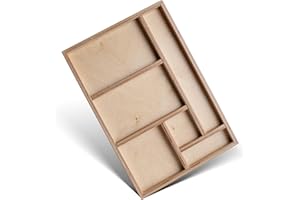 tiSsi ® Schubkasteneinsatz aus massivem Multiplex Holz 45X5X31,5 cm passend zu Schreibtisch Jonas und Paul, beige