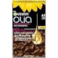 Garnier Olia Permanent Hair Dye, No Ammonia, Full Grey Coverage, Long-lasting Colour & Shine, Vegan Formula, Colour: 6.3 Golden Light Brown, 230g