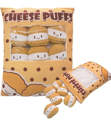 ISAKEN Plüschtier Pudding-Snack Tasche – Kuschelweich, 35x45 Cm, Süße Tier-Motive, Perfekt Als Geschenk