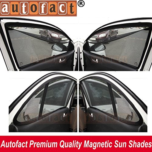 AUTOFACT Magnetic Window Sun Shades for Volkswagen Vento/Rapid Zipper and Magnetic Sunshades