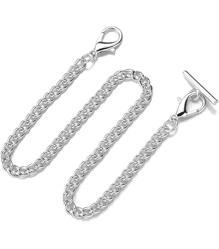 Catena Per Orologio Da Taschino - 2 Pezzi YOCDNOV In Metallo Con Gancio Per Chiavi O Portafoglio - Foto 3