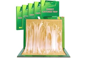 GOODENING 5 Pack Strong Sticky Trap Pad And Boards For Multi Pests, Can Be Used Indoors At Homes And Offices Or Outdoor. Fold Into Any Shape.