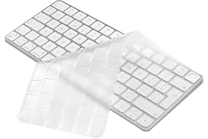 MASIBLOOM Housse de clavier pour iMac Magic Keyboard de 24" avec Touch ID A2449, clé de verrouillage A2450 M3 M1, sortie en 2023-2021 EU