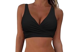 SNAKELL Bikini BH Damen Bademoden Bikinioberteil Große Brüste Damen Push up Bikini Top Gepolstert Swimsuit Bra Sport Trocknend Padded Bikini Swim Oberteil Rückenfrei Bikinioberteil mit Polster ohne Bügel