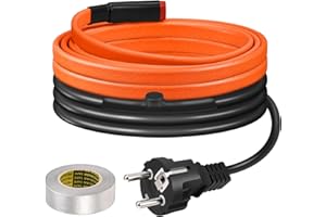 Cavi Termici Per Tubi, BDDFOTO Antigelo, 25 W/m Per Camper e Caravan, Riscaldamento Rapido e Sicuro, 2 m